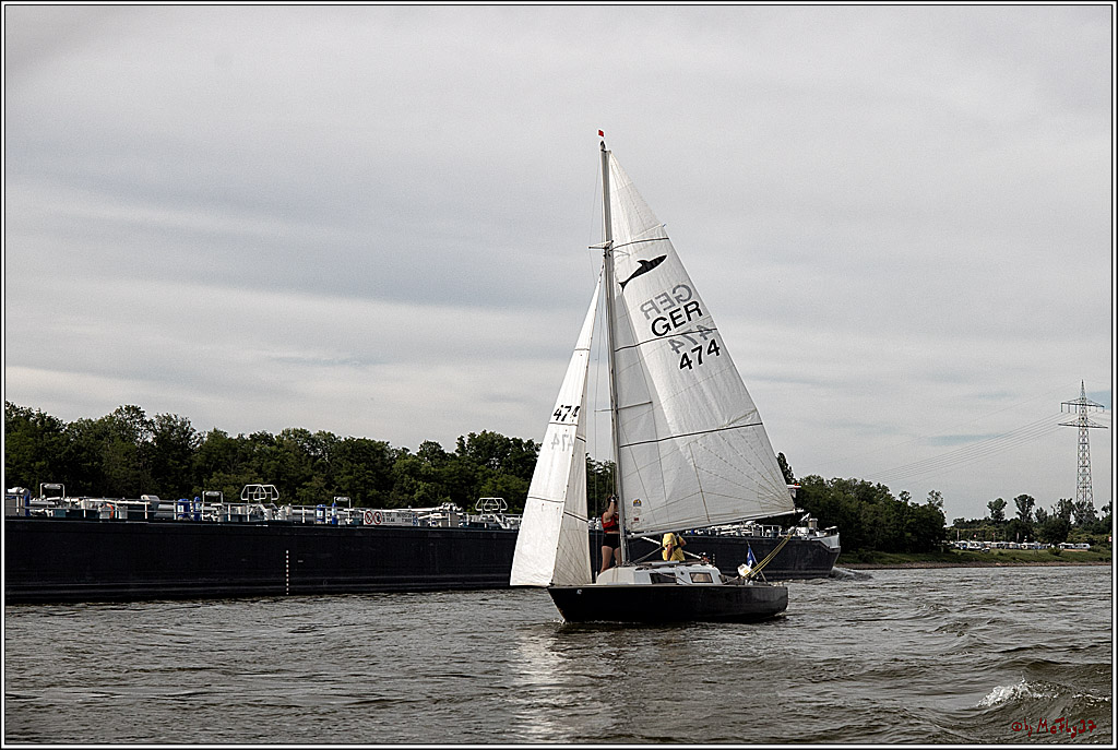 100 Jahre Rheinwoche 2022 - 2. Wettfahrt  Hitdorf - Duesseldorf, 03.06.2022,
